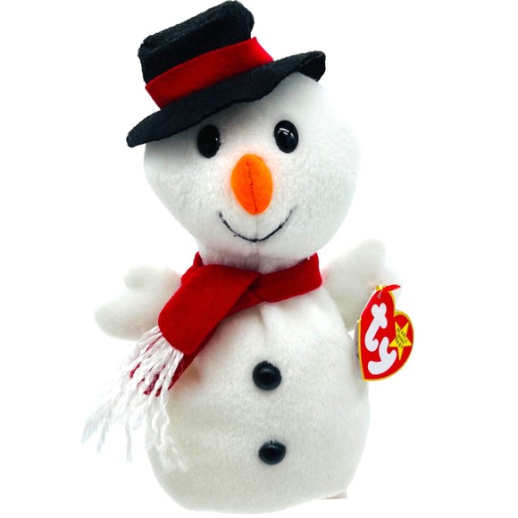 Ty Holiday Ty Beanie Babies Baby 996 Snowball The Snowman Retired